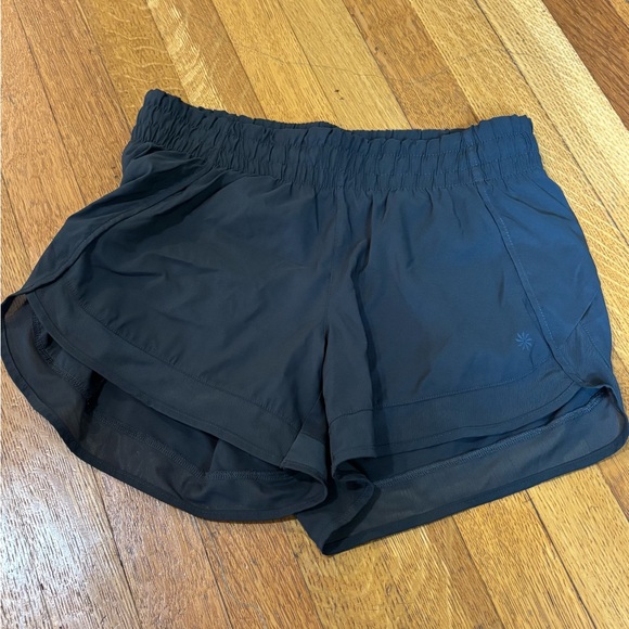 Athleta Mesh Racer Run Shorts - Picture 1 of 8